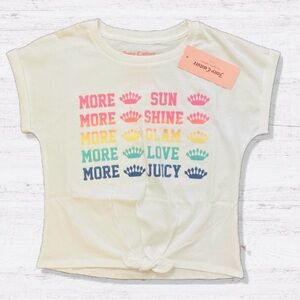 Juicy Couture White & Pink Tee Shirt